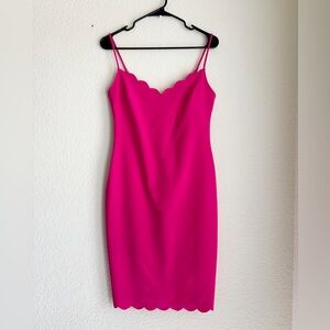 Likely Pink Lolita Scalloped Bodycon Dress Size 8